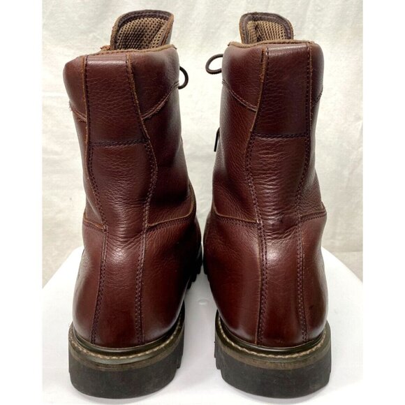 LL Bean Gore-Tex Leather Work Boots Oil Resistant 10" Boot Brown Size 12 - Picture 5 of 16